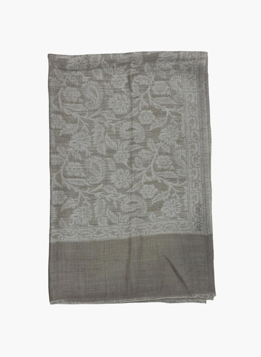 Cashmere Scarf - Beige Kani Floral