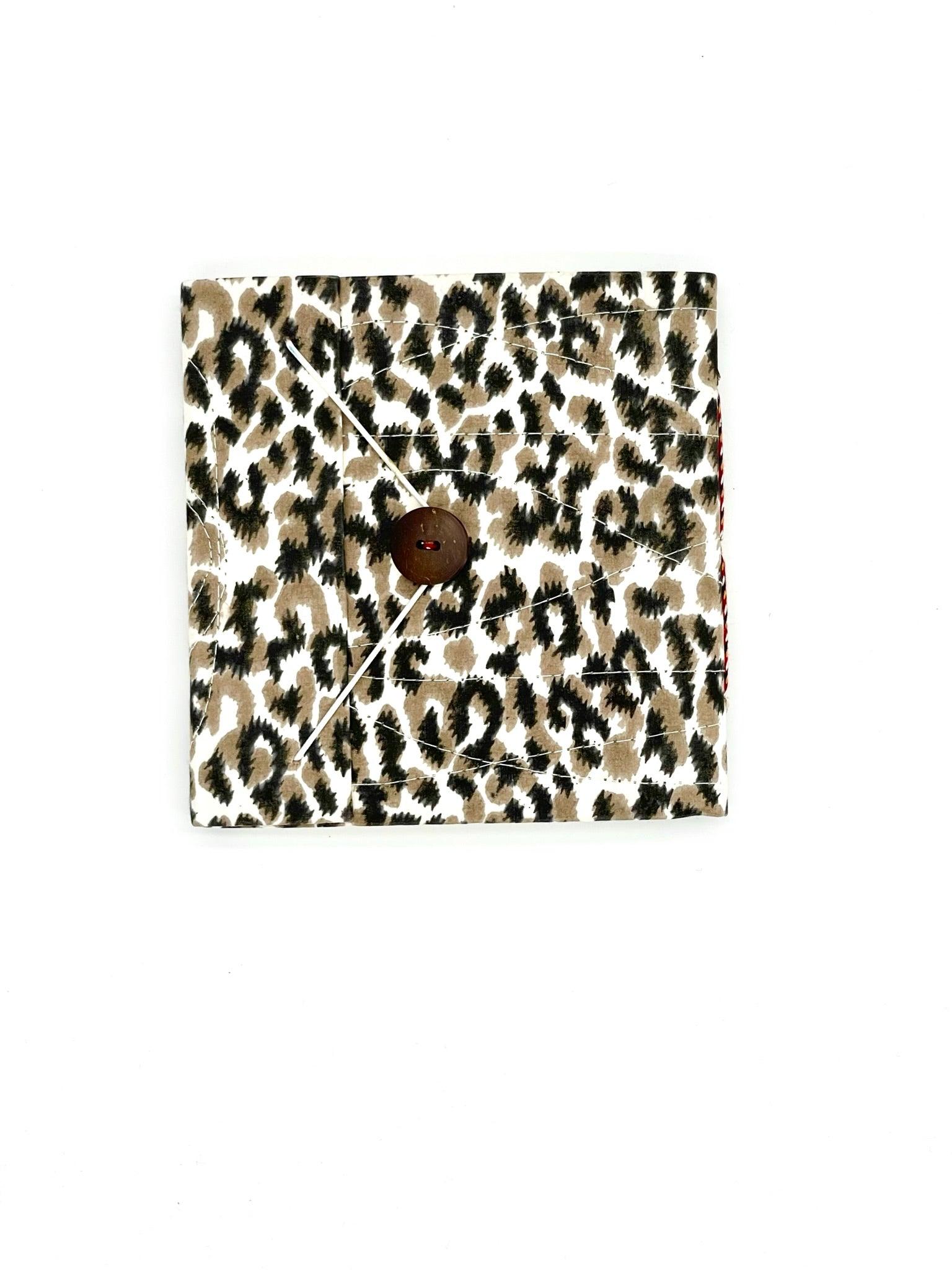 Block Print Journal/Notebook, Leopard - Unlined, 100 Pages, Thick Paper, Hard Cover - Transcend