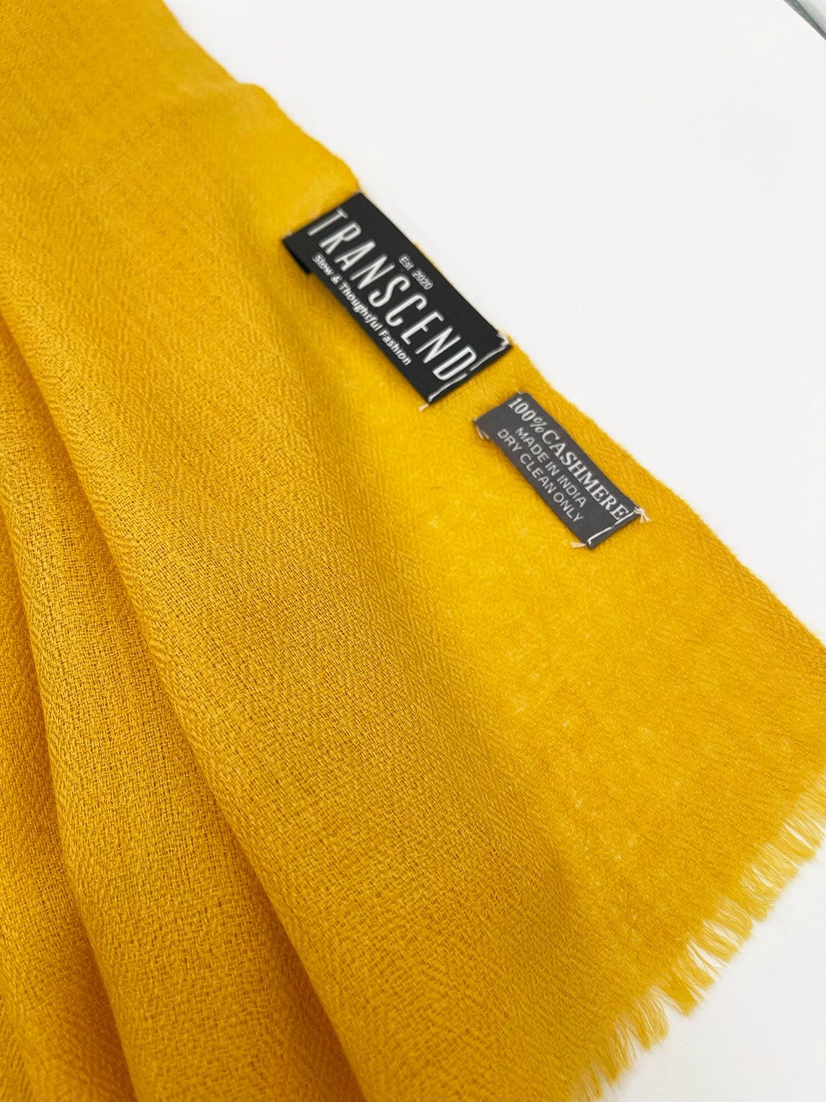 Cashmere Scarf - YELLOW - Transcend