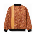 MEN'S Reversible Kantha Bomber - Ciro - S — reversible side back, flat product shot on white 4