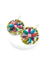 Fair Trade, Hoops/Earrings with Upcycled Cotton Fabric - Transcend 11