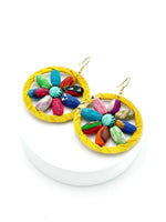 Fair Trade, Hoops/Earrings with Upcycled Cotton Fabric - Transcend 19