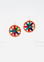 Fair Trade, Hoops/Earrings with Upcycled Cotton Fabric - Transcend 20