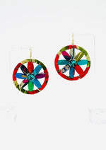 Fair Trade, Hoops/Earrings with Upcycled Cotton Fabric - Transcend 28