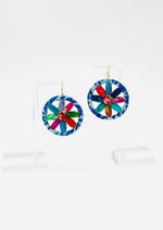 Fair Trade, Hoops/Earrings with Upcycled Cotton Fabric - Transcend 3