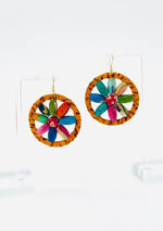 Fair Trade, Hoops/Earrings with Upcycled Cotton Fabric - Transcend 5