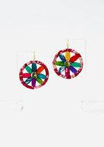 Fair Trade, Hoops/Earrings with Upcycled Cotton Fabric - Transcend 6