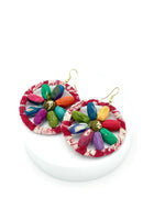 Fair Trade, Hoops/Earrings with Upcycled Cotton Fabric - Transcend 7