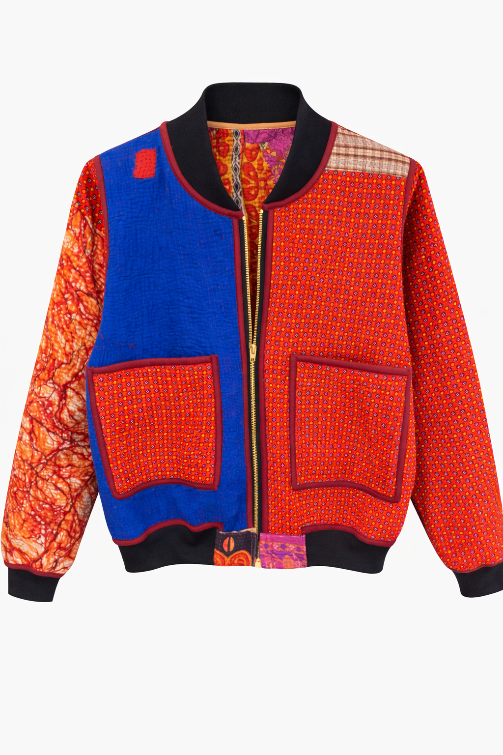Farheena Reversible Kantha Bomber - M