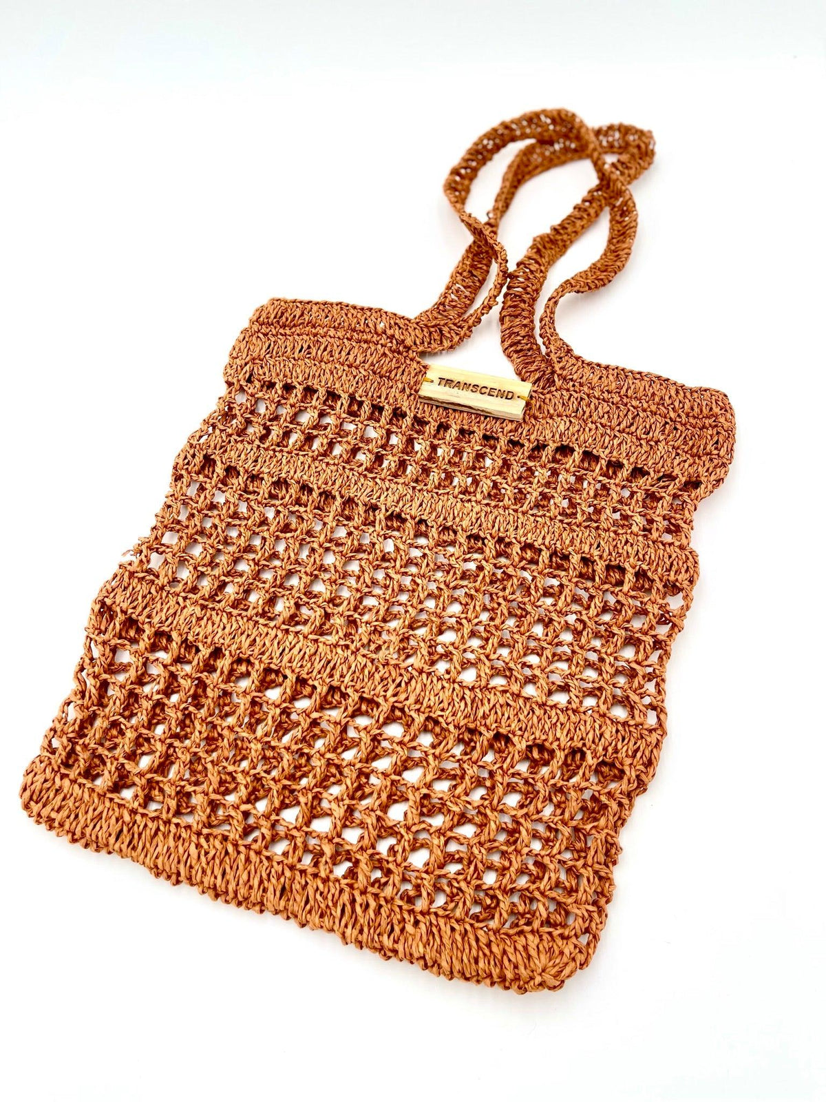 GIA | Handwoven Natural Raffia Tote Hand Bag - Transcend