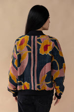Kamila Reversible Kantha Bomber - M — back 3