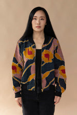 Kamila Reversible Kantha Bomber - M — front 1