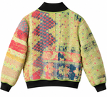 Leena Reversible Kantha Bomber - XL — Reversible side - Back 5