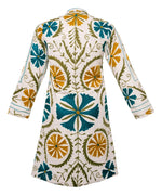 MALIKA COAT - Suzani Embroidery WHITE WITH MULTI COLOR EMB - MEDIUM - Transcend 2