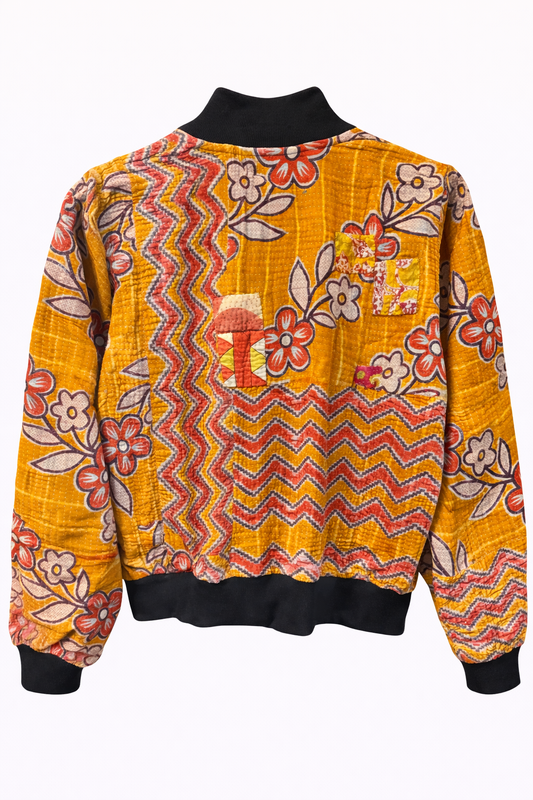 Mehera Reversible Kantha Bomber - M