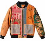 MEN'S Reversible Kantha Bomber - Aariz - S — front 1