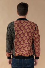 MEN'S Reversible Kantha Bomber - Ayaan - M — back 2