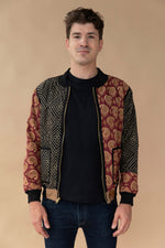 MEN'S Reversible Kantha Bomber - Ayaan - M — front 1