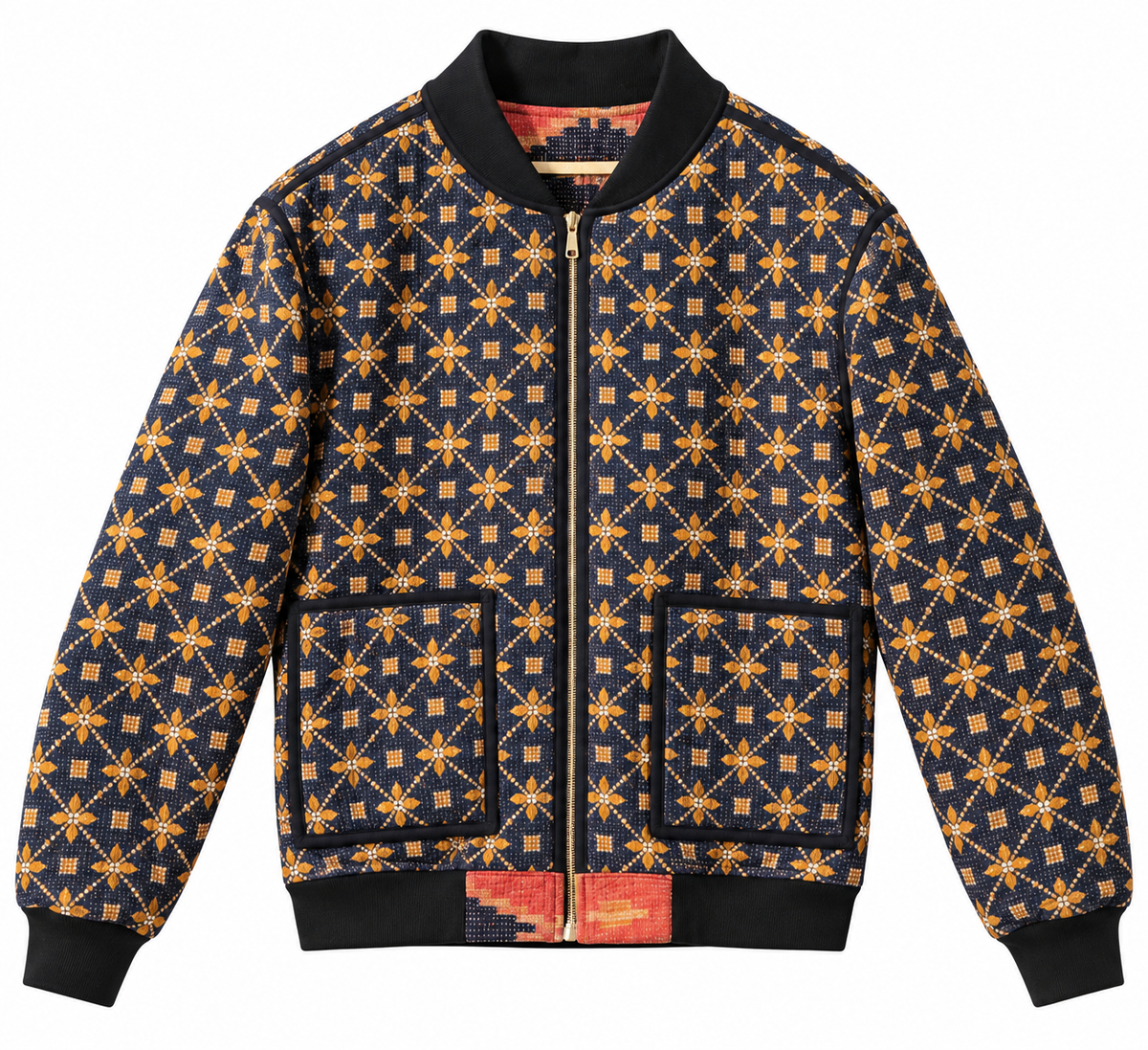 MEN'S Reversible Kantha Bomber - Azlan - L — front