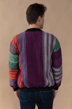 MEN'S Reversible Kantha Bomber - Hamza - L — back 2