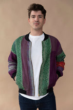 MEN'S Reversible Kantha Bomber - Hamza - L — front 1