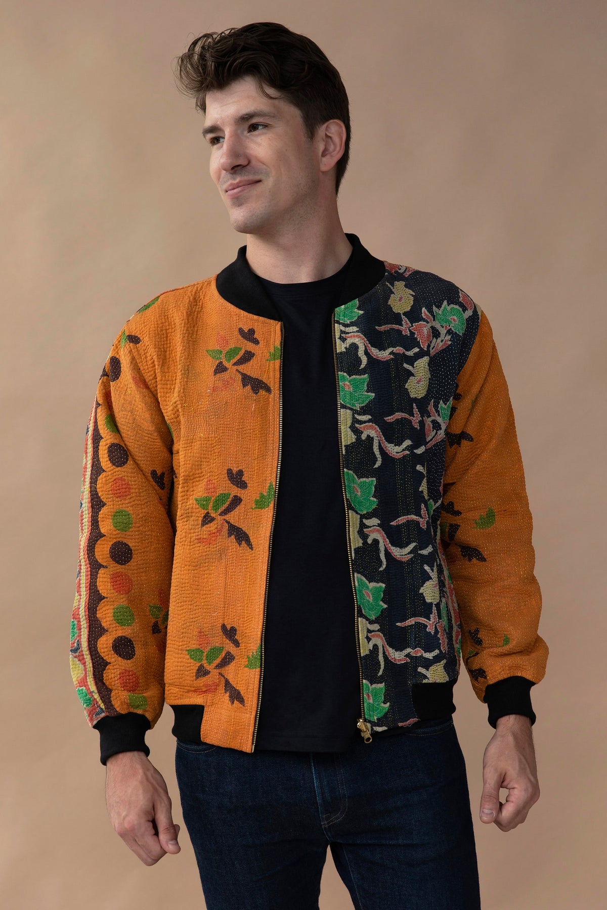 MEN'S Reversible Kantha Bomber - Jai - L — front