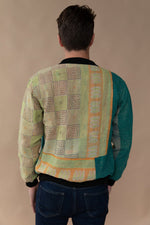 MEN'S Reversible Kantha Bomber - Kamal - M — back 2