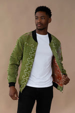 MEN'S Reversible Kantha Bomber - Mikail - S — front 1