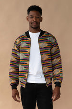 MEN'S Reversible Kantha Bomber - Nikhil - S — front 1