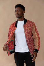 MEN'S Reversible Kantha Bomber - Wasim - M — front 1