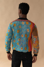 MEN'S Reversible Kantha Bomber - Zain - XS — back 3