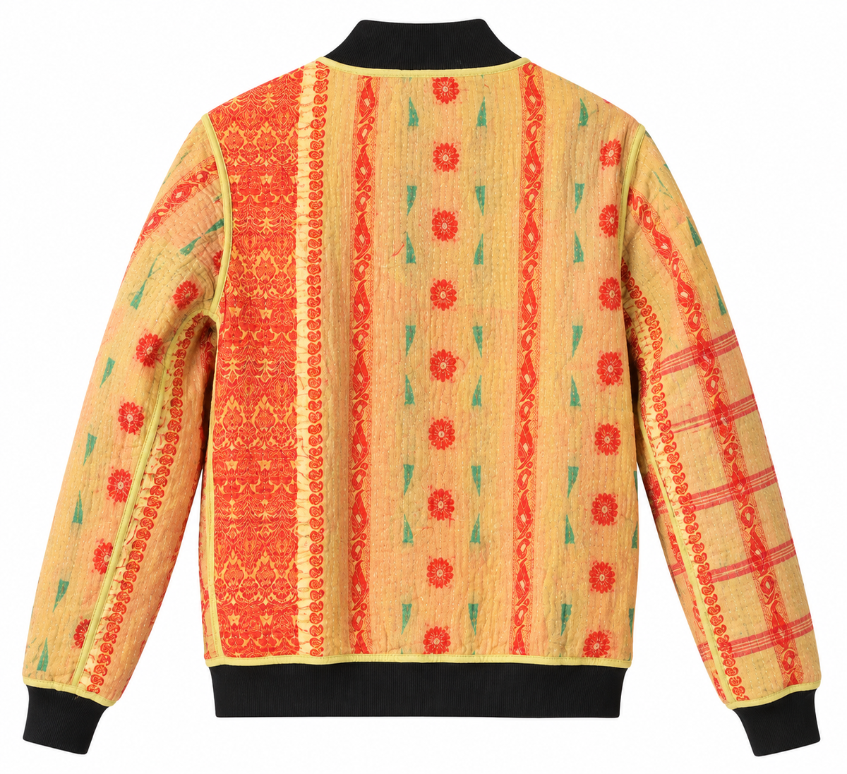 MEN'S Reversible Kantha Bomber - Zain - XS — reversible side, back