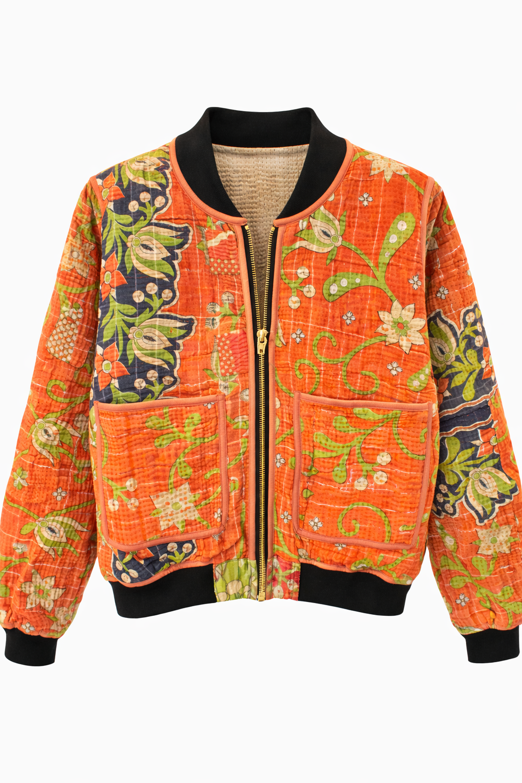 Mireya Reversible Kantha Bomber - M