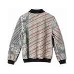 MEN'S Reversible Kantha Bomber - Munir - S — reversible side back, flat product shot on white 4