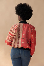 Nadia Reversible Kantha Bomber - S — back 3