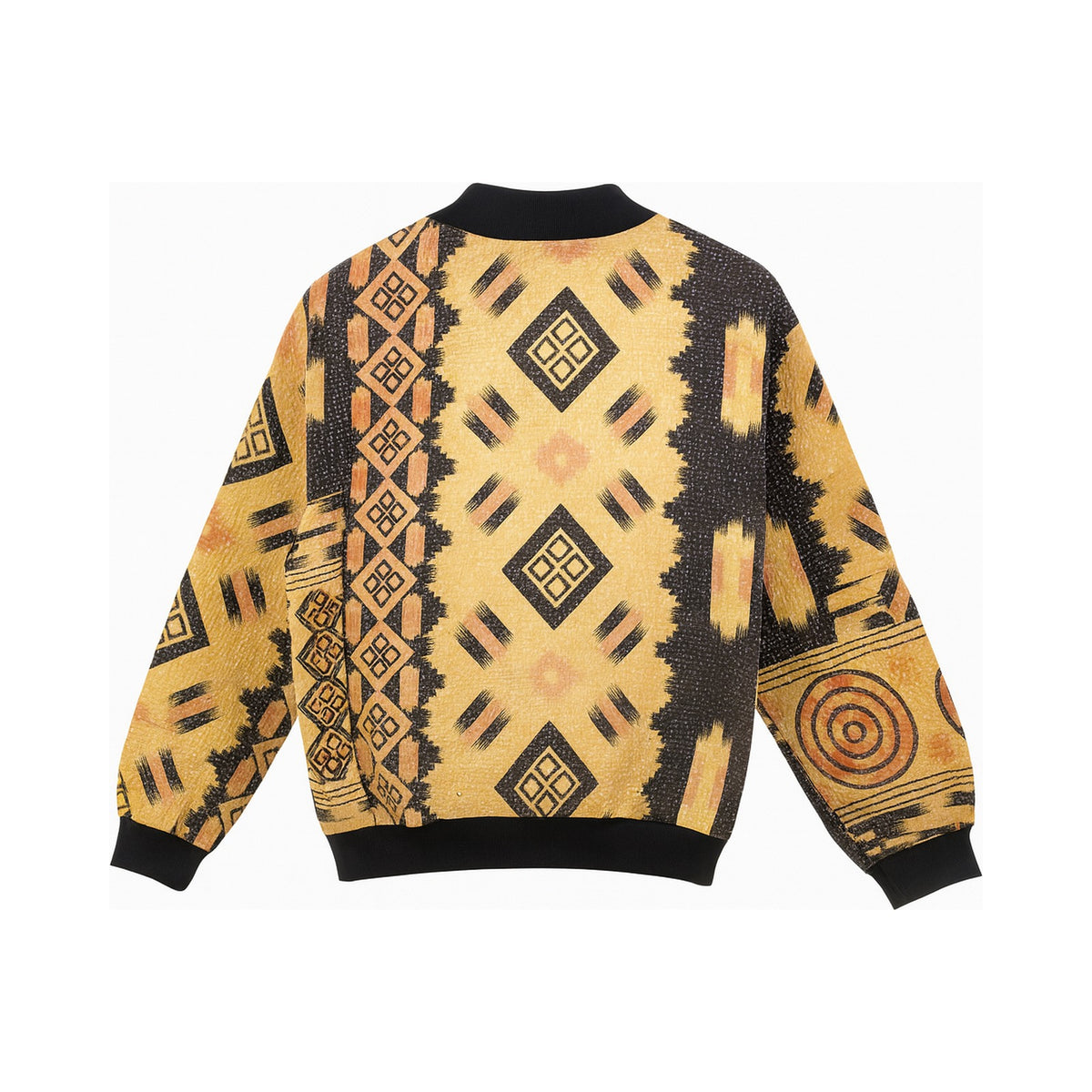 MEN'S Reversible Kantha Bomber - Nadir - M — main side back, flat product shot on white