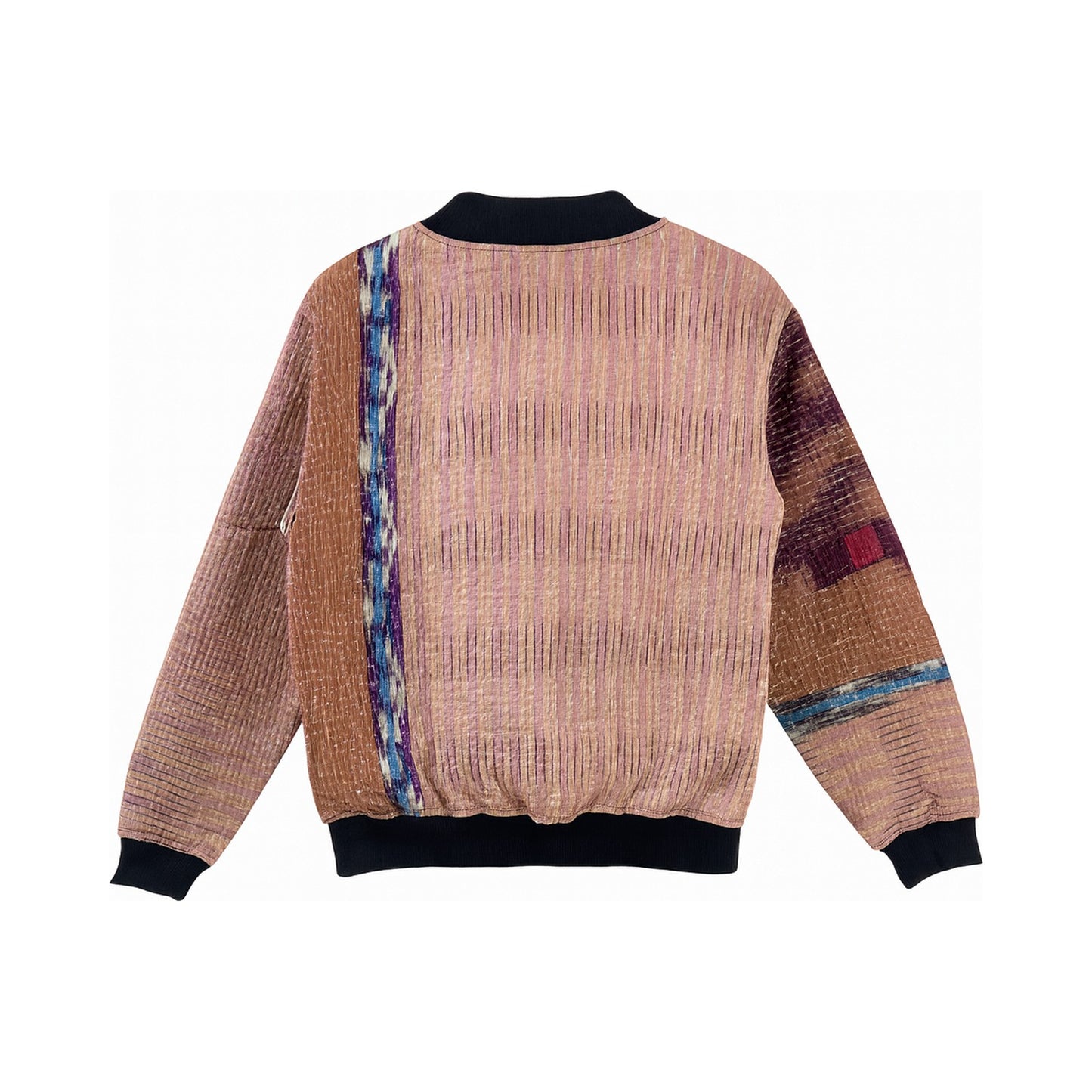 MEN'S Reversible Kantha Bomber - Naim - L — main side back, flat product shot on white