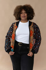 Nayantara Reversible Kantha Bomber - XL — front 1