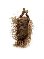 NISA | Handwoven Rectangular Raffia Hand Bag with Wooden Handles - Transcend 4