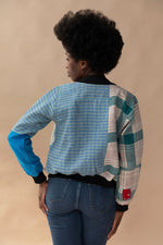 Priya Reversible Kantha Bomber - S — back 3