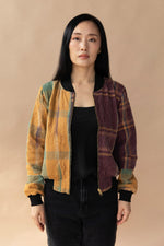 Rania Reversible Kantha Bomber - XS — front 1