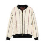 MEN'S Reversible Kantha Bomber - Reza - XXL — reversible side front, flat product shot on white 2