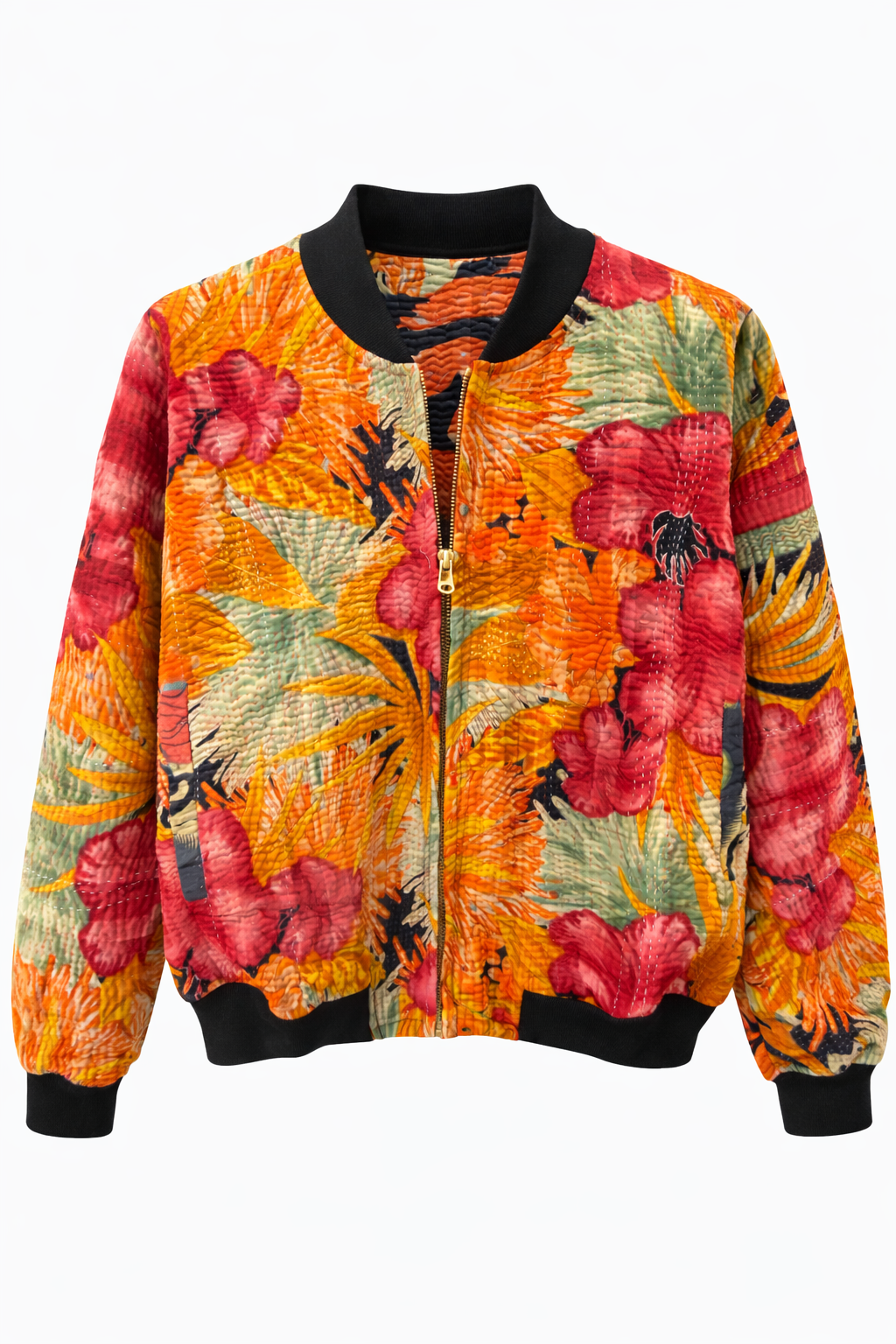 Roxana Reversible Kantha Bomber - M