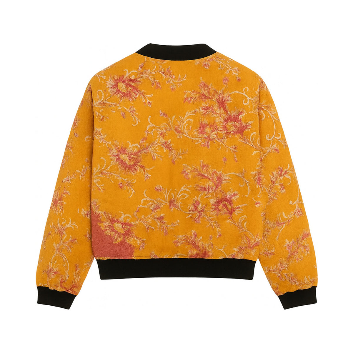 Rukhsar Reversible Kantha Bomber - XXL — reversible side, back