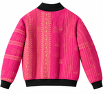 Saira Reversible Kantha Bomber - M — reversible side, back 4