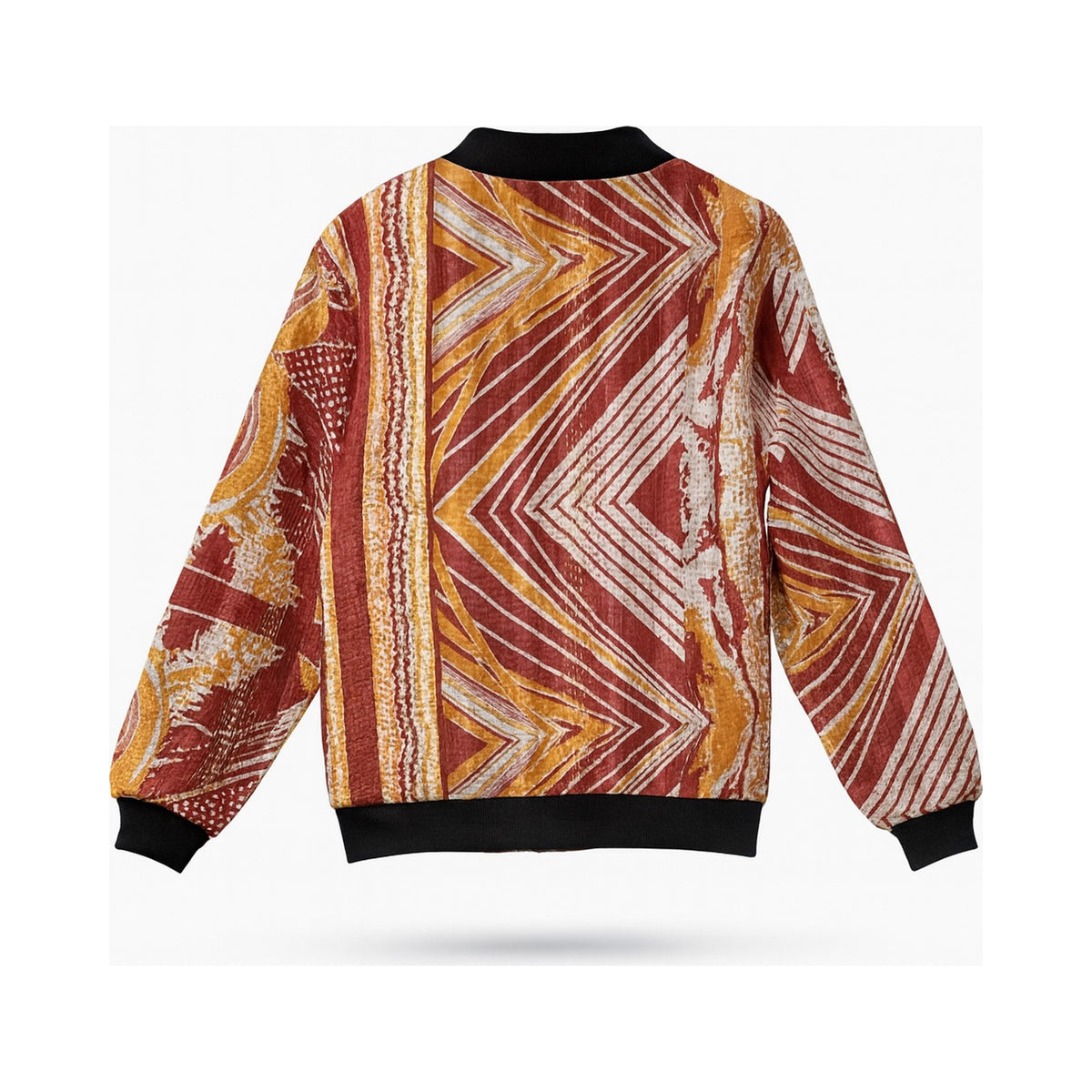 MEN'S Reversible Kantha Bomber - Samar - S — main side back, flat product shot on white