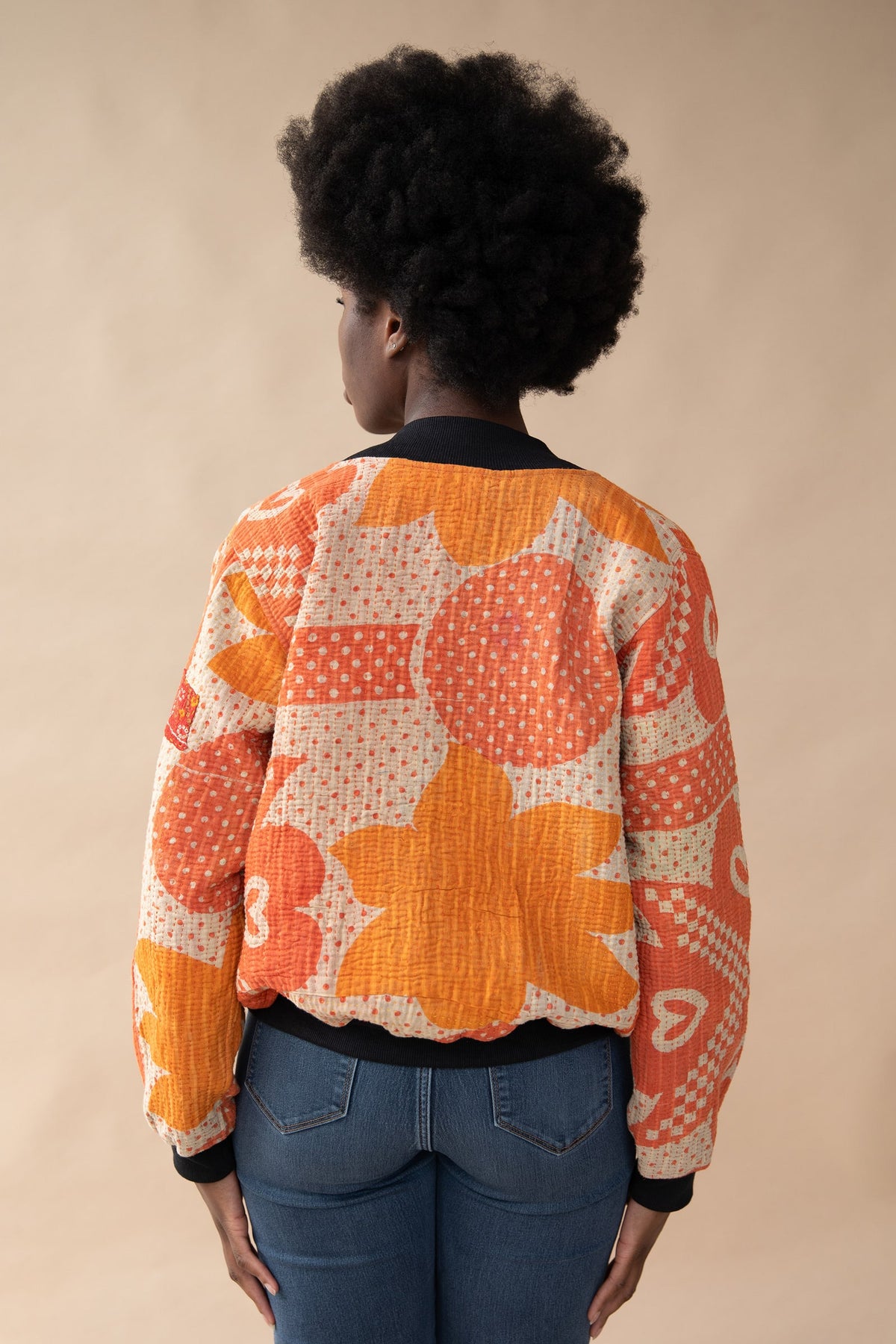 Sanya Reversible Kantha Bomber - M — Additional shot 2