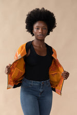 Sanya Reversible Kantha Bomber - M — reversible side, front 2
