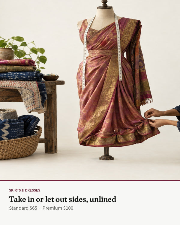 Skirts — Take in or let out sides, unlined — Transcend service