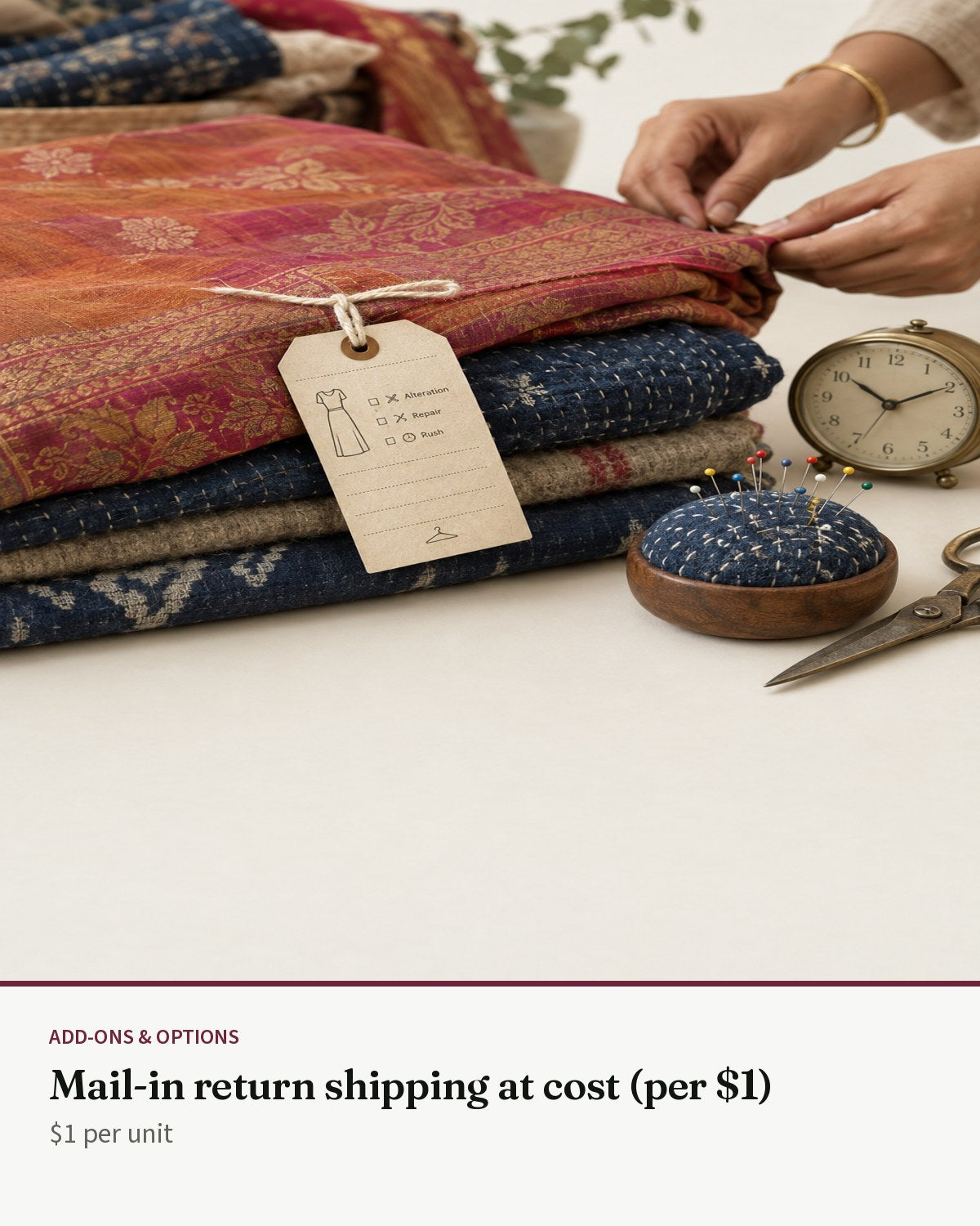 Mail-in return shipping at cost (per $1) — Transcend service